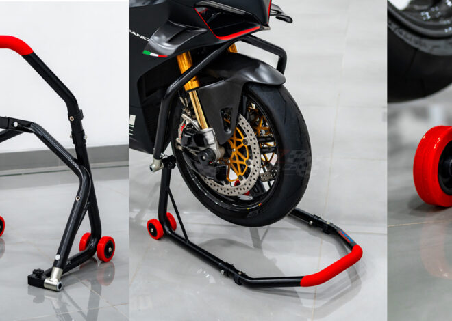 Kendmoto Paddock Headlift V2: Solusi Unggul untuk Perawatan Motor yang Kokoh dan Multifungsi