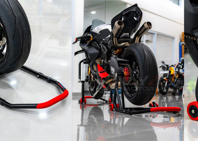 Kendmoto Paddock Single Arm V2: Solusi Khusus untuk Motor Bergaya dengan Single Sided Swing Arm!