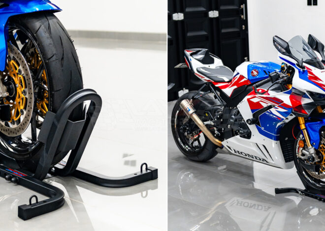 Kendmoto Paddock Front Wheel Clamp: Solusi Ultimate untuk Mengunci Ban Depan Motor dengan Presisi & Keamanan Maksimal!