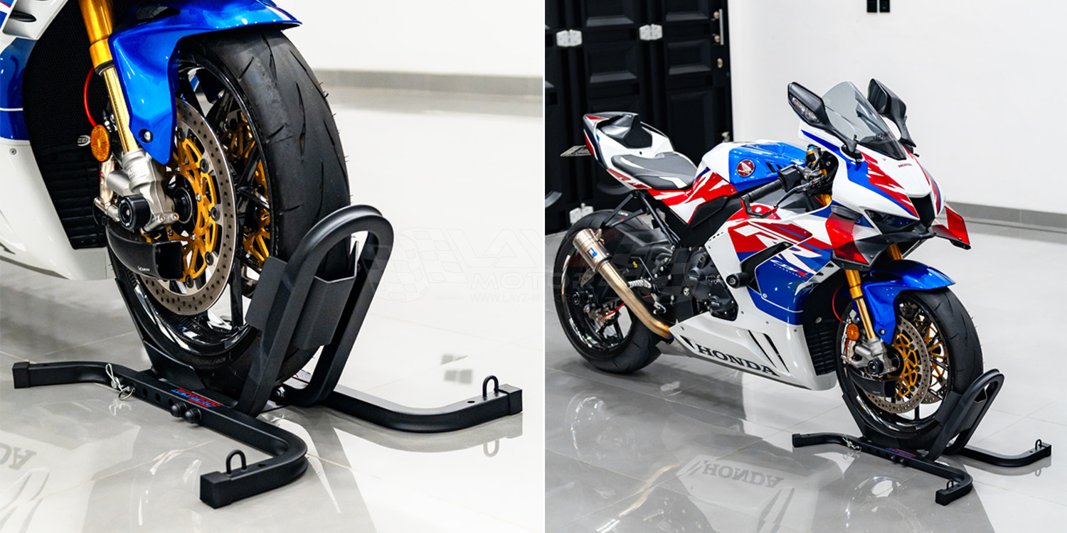 Kendmoto Paddock Front Wheel Clamp: Solusi Ultimate untuk Mengunci Ban Depan Motor dengan Presisi & Keamanan Maksimal!