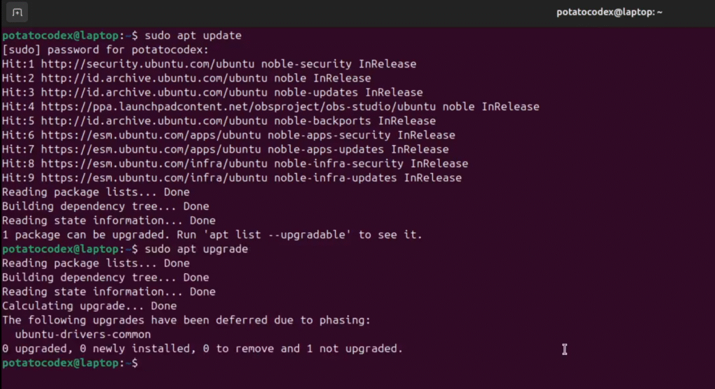 Pindah ke ekosistem Linux – Potato Codex