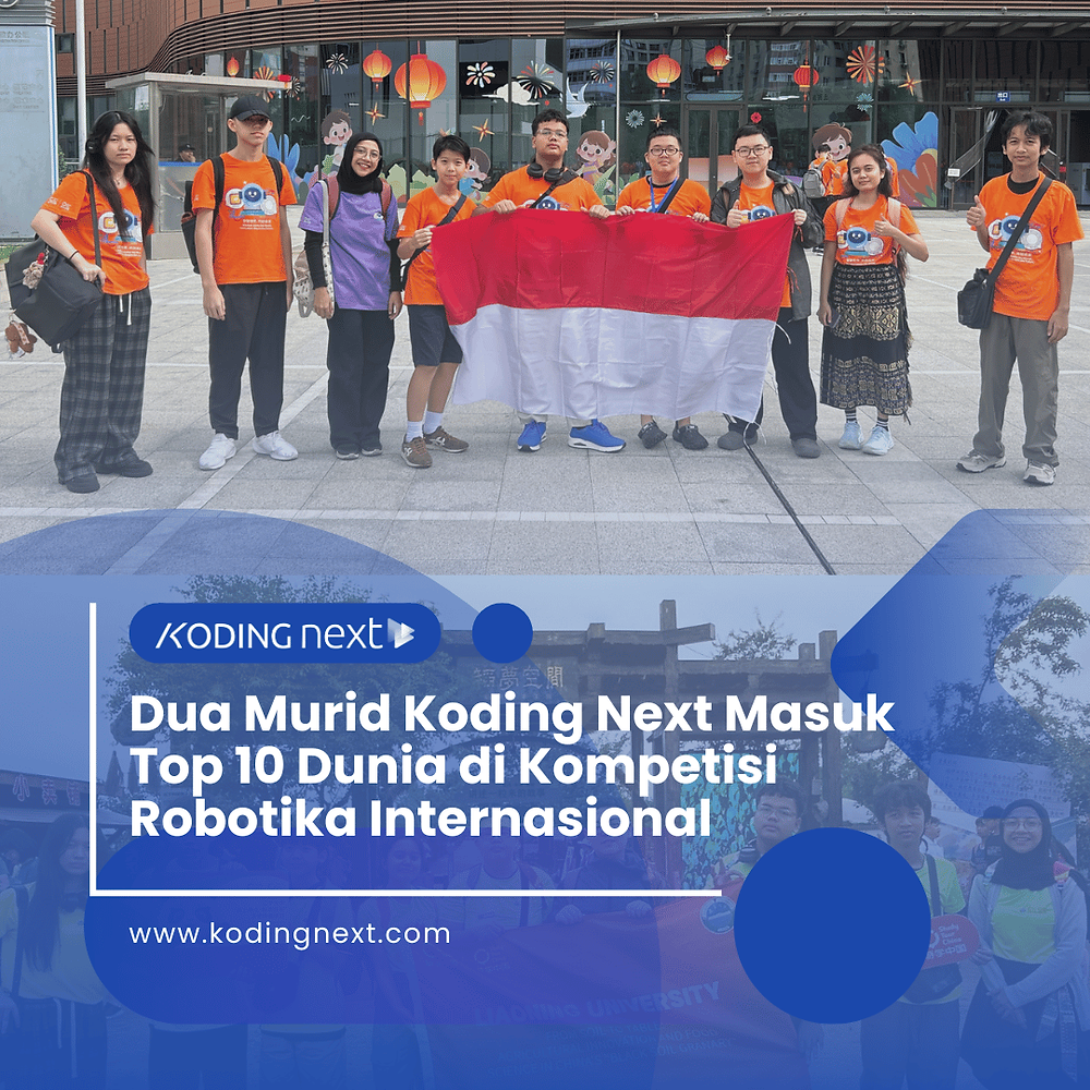 Dua Murid Koding Next Masuk Top 10 Dunia di Kompetisi Robotika Internasional